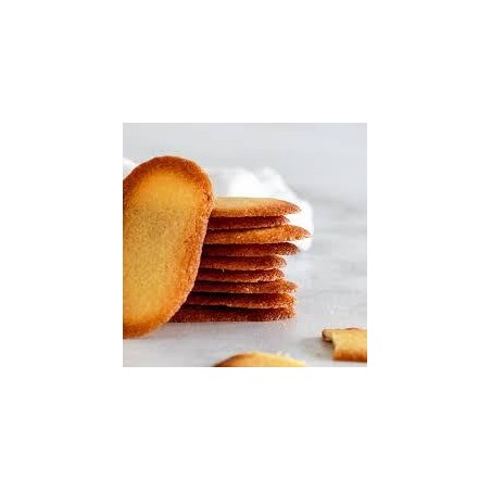 Biscuits langue de chat vue de profil et de face