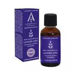 Flacon Huile essentielle lavande 50ml avec sa boite
